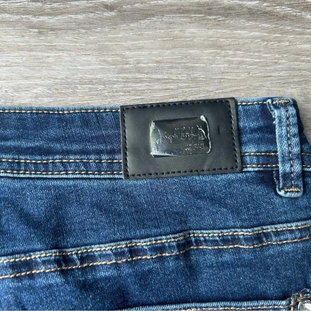 Joseph Ribkoff Paisley Embroidered Stretchy Skinny Jeans - Picture 15 of 15